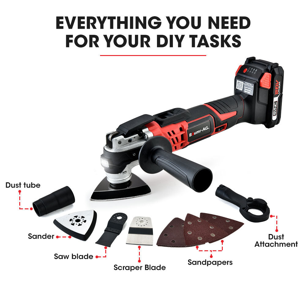 Baumr-AG 20V Cordless Oscillating Multi-Tool