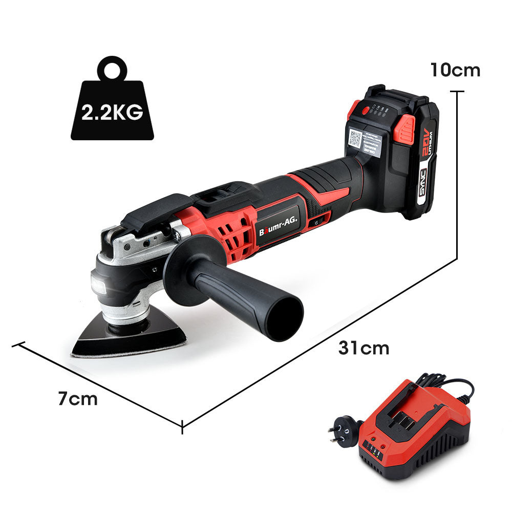 Baumr-AG 20V Cordless Oscillating Multi-Tool